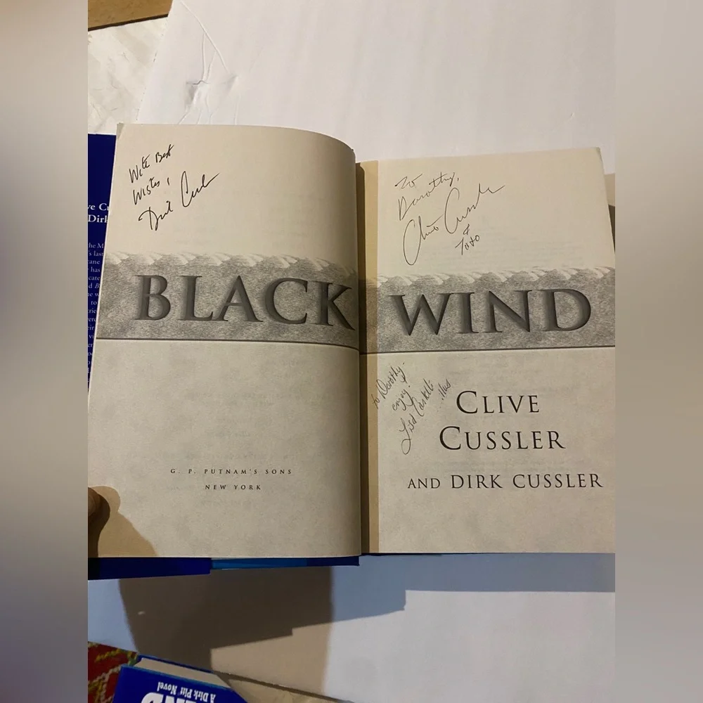 Clive Cussler & Dirk Cussler Black Wind A Dirk Pitt Novel Hardback Book